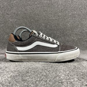 Vans Ward DX Mens Size 7.5 Gray Brown Skate Shoes Casual Low Top Deluxe Comfort
